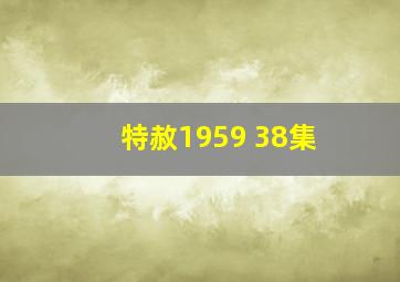 特赦1959 38集